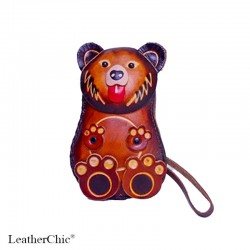 Large Size Coin Purse Soft CP 119.5 Grizzly Bear